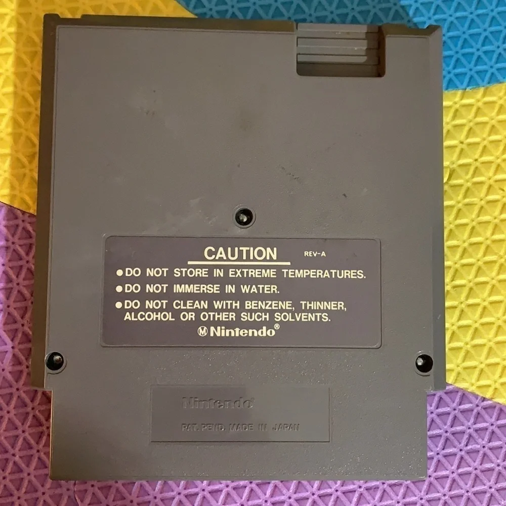 Vintage Capcom Mickey Mousecapade Nintendo Game & Manual and branded slip